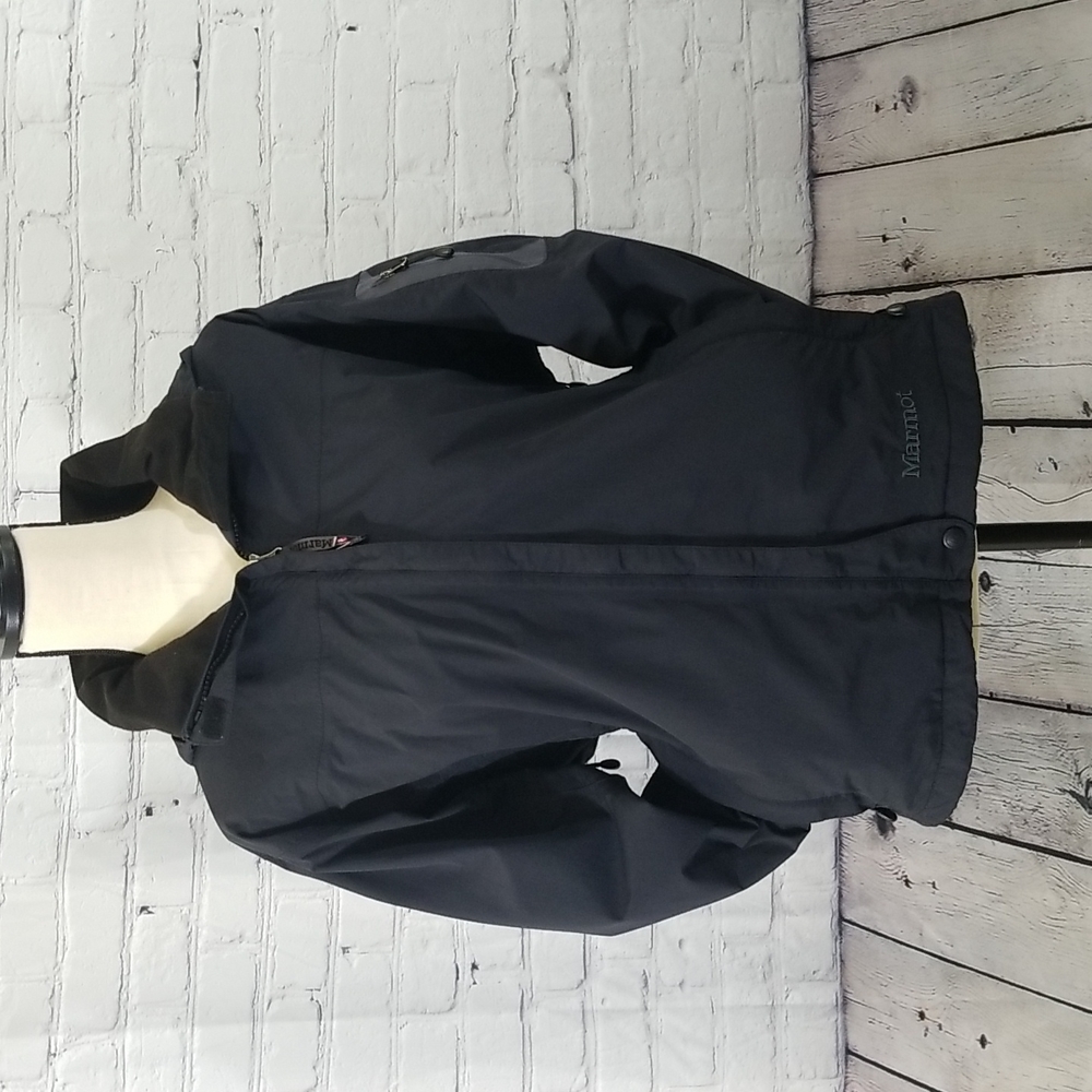 Marmot Precip rain jacket/shell, black, women's size M